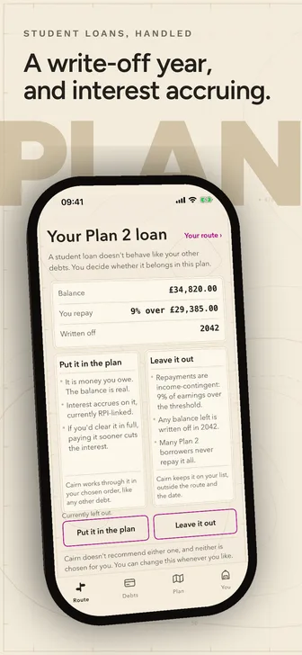 Cairn: student loan write-off, handled